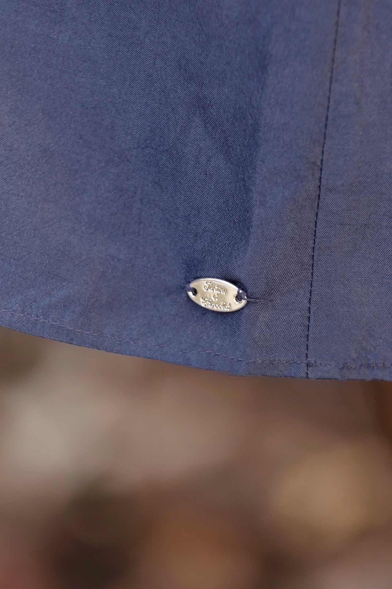 Dress - Navy silk beads