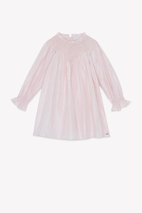 Robe - Rosée soie perles - Image principale