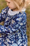 Robe - Marine coton imprimé Liberty