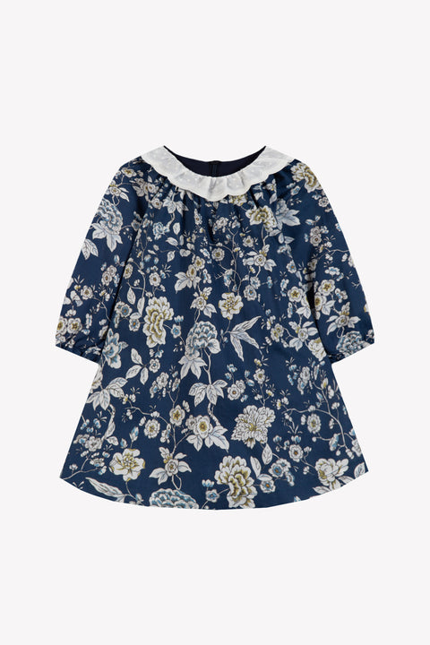 Robe - Marine coton imprimé Liberty - Image principale