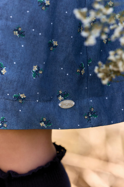 Robe - Nuage coton smocks motif à fleurs - Image principale