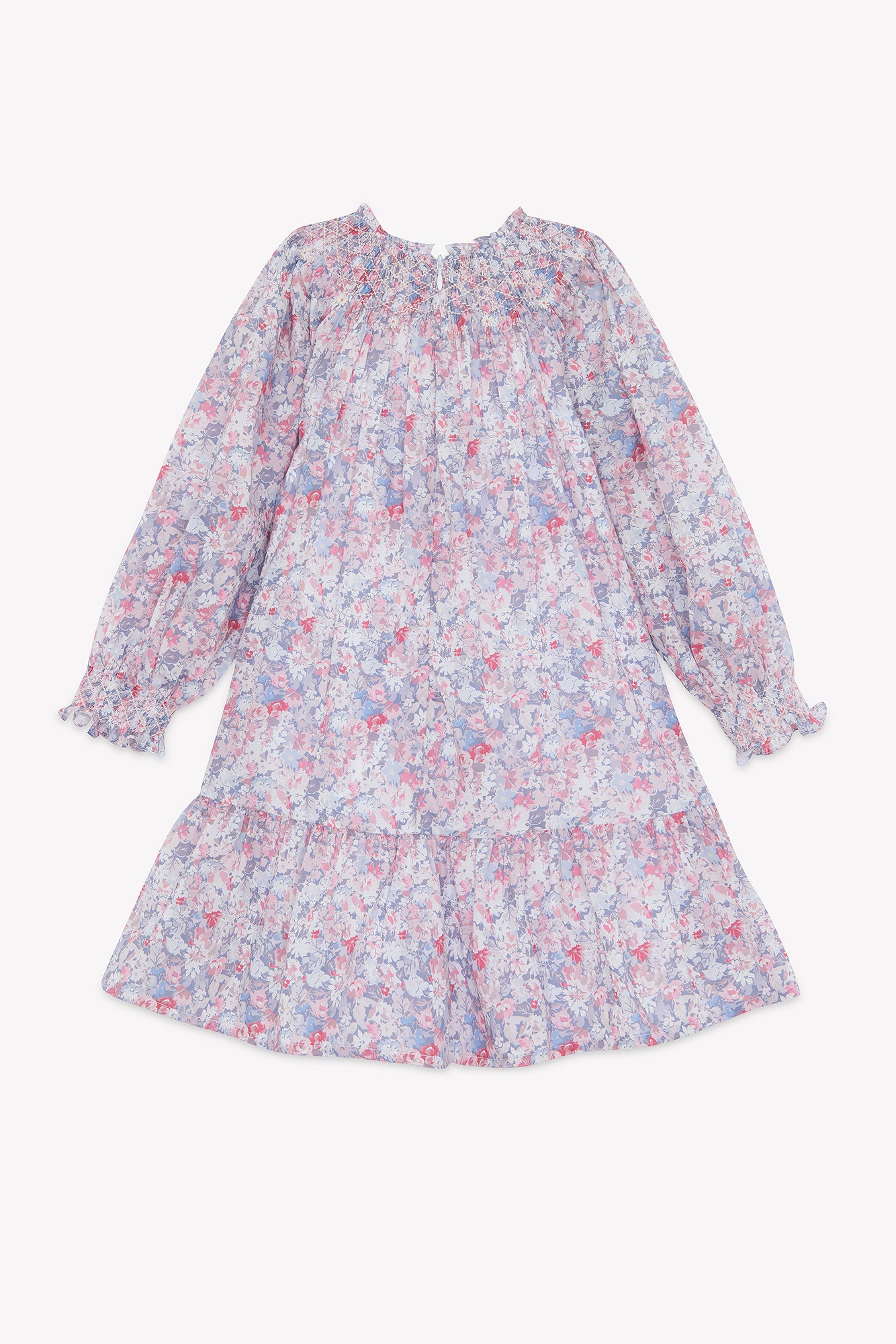 Dress - Grey medium cotton Print flowers