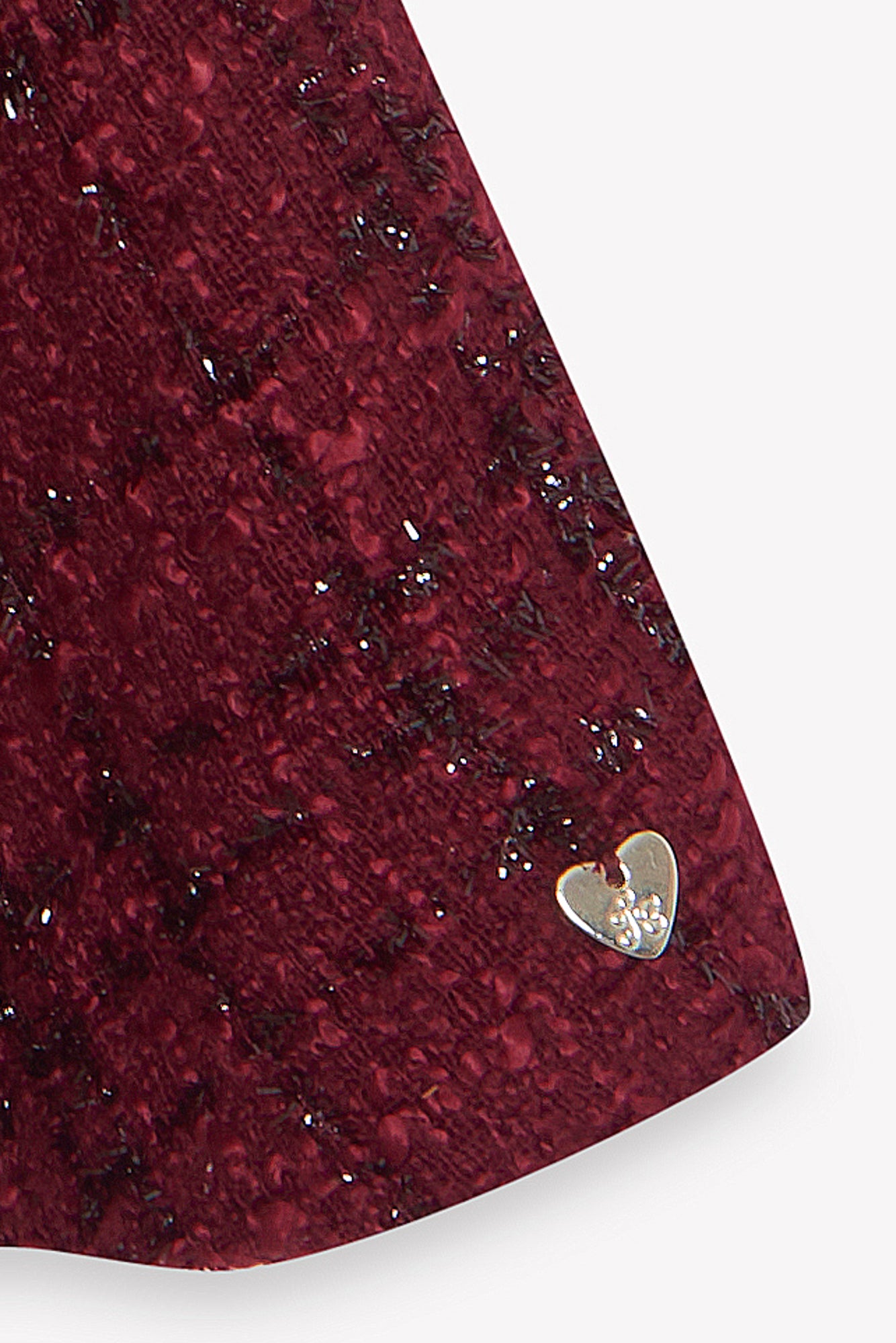 Dress - Cherry Round neck tweed