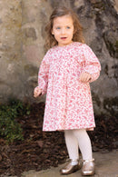 Dress - Ecru Print floral cotton