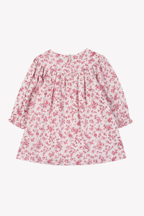 Robe - Ecru imprimé coton fleuri - Image principale