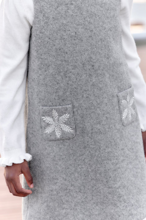 Dress - Grey heather Wool flakes - Image principale
