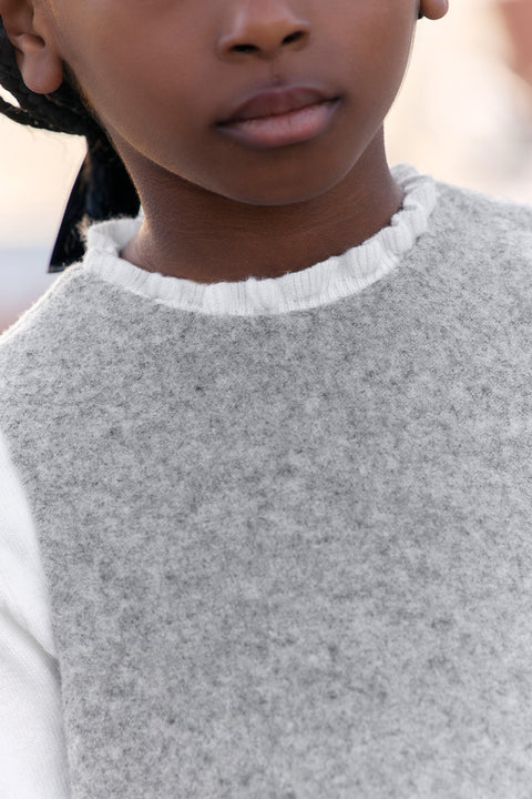 Dress - Grey heather Wool flakes - Image principale