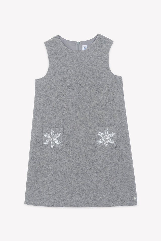 Dress - Grey heather Wool flakes - Image principale