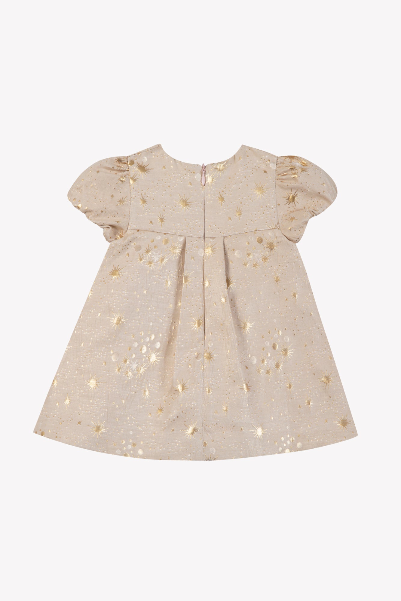 Robe - Rosée coton motifs dorés