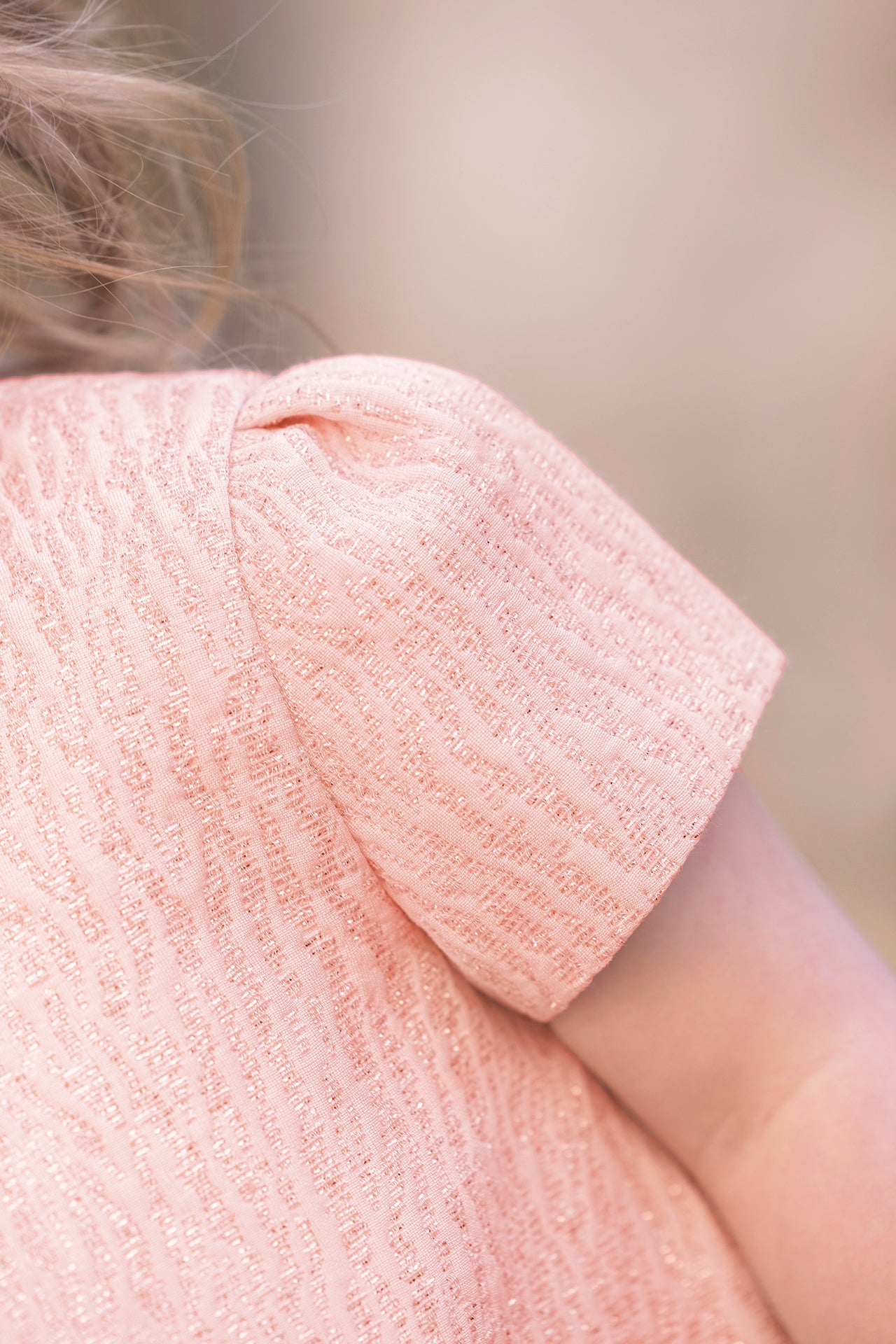 Robe - Rosée coton détails dorés