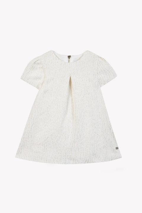 Vestito - Madreperla  dettagli in cotone oro - Image principale