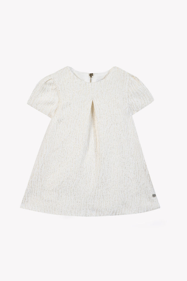 Vestito - Madreperla  dettagli in cotone oro - Image principale