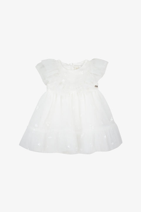 Robe - Ecru tulle plumetis - Image principale
