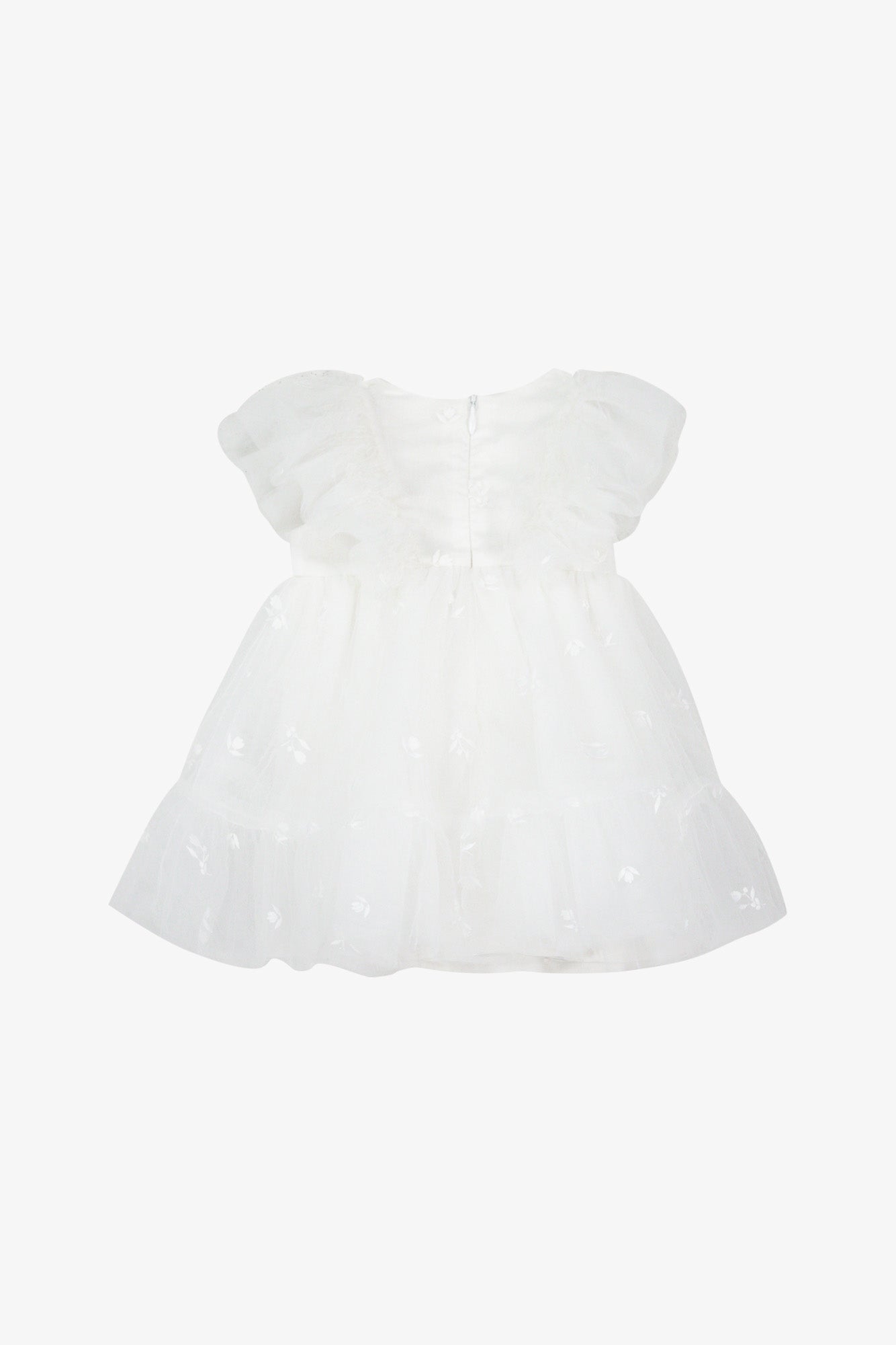 Robe - Ecru tulle plumetis