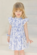 Kleid - Blau inspirierende bedruckte Baumwolle toile de jouy