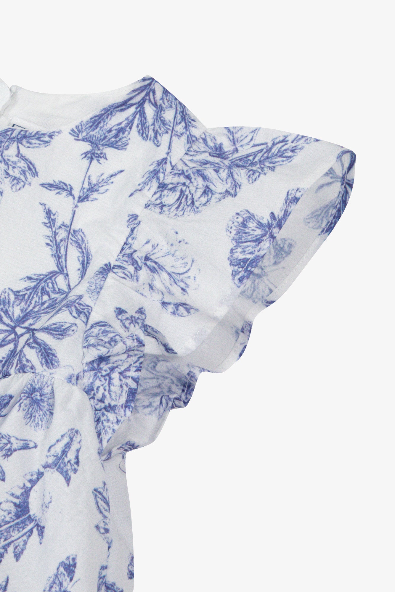 Kleid - Blau inspirierende bedruckte Baumwolle toile de jouy