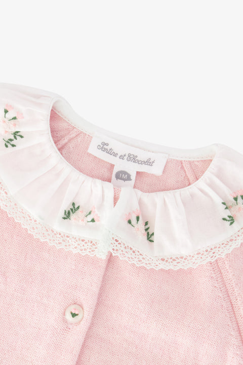 Combinaison longue - Rosée coton broderie - Image principale