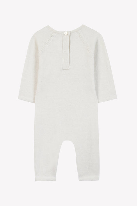 Combinaison longue - Ecru coton broderie - Image principale