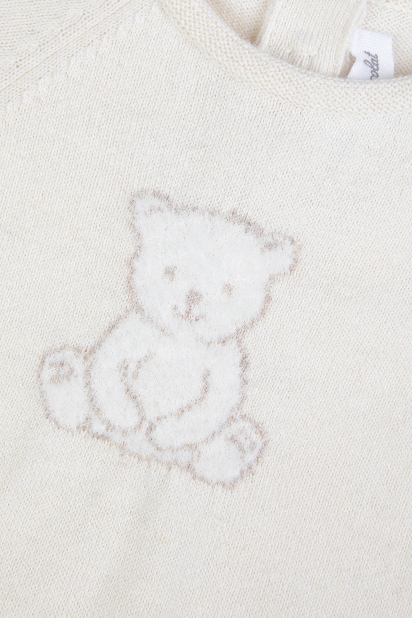 Combinaison longue - Ecru coton broderie