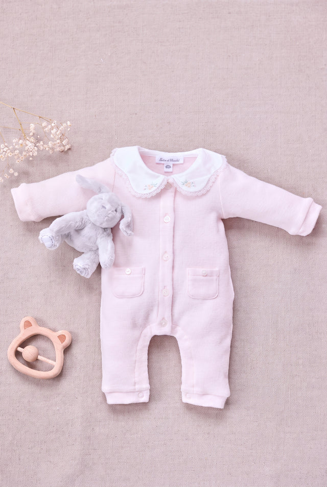 Jumpsuit long - Cotton dew Peter pan collar - Image principale