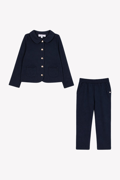 Ensemble de jogging - Marine col claudine - Image principale