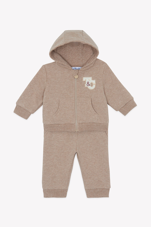 Conjunto Jogging - Algodón moca Capucha - Image principale