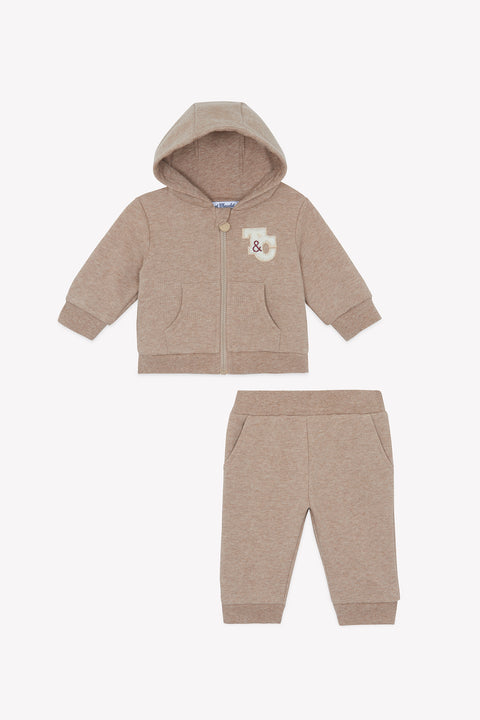Conjunto Jogging - Algodón moca Capucha - Image principale