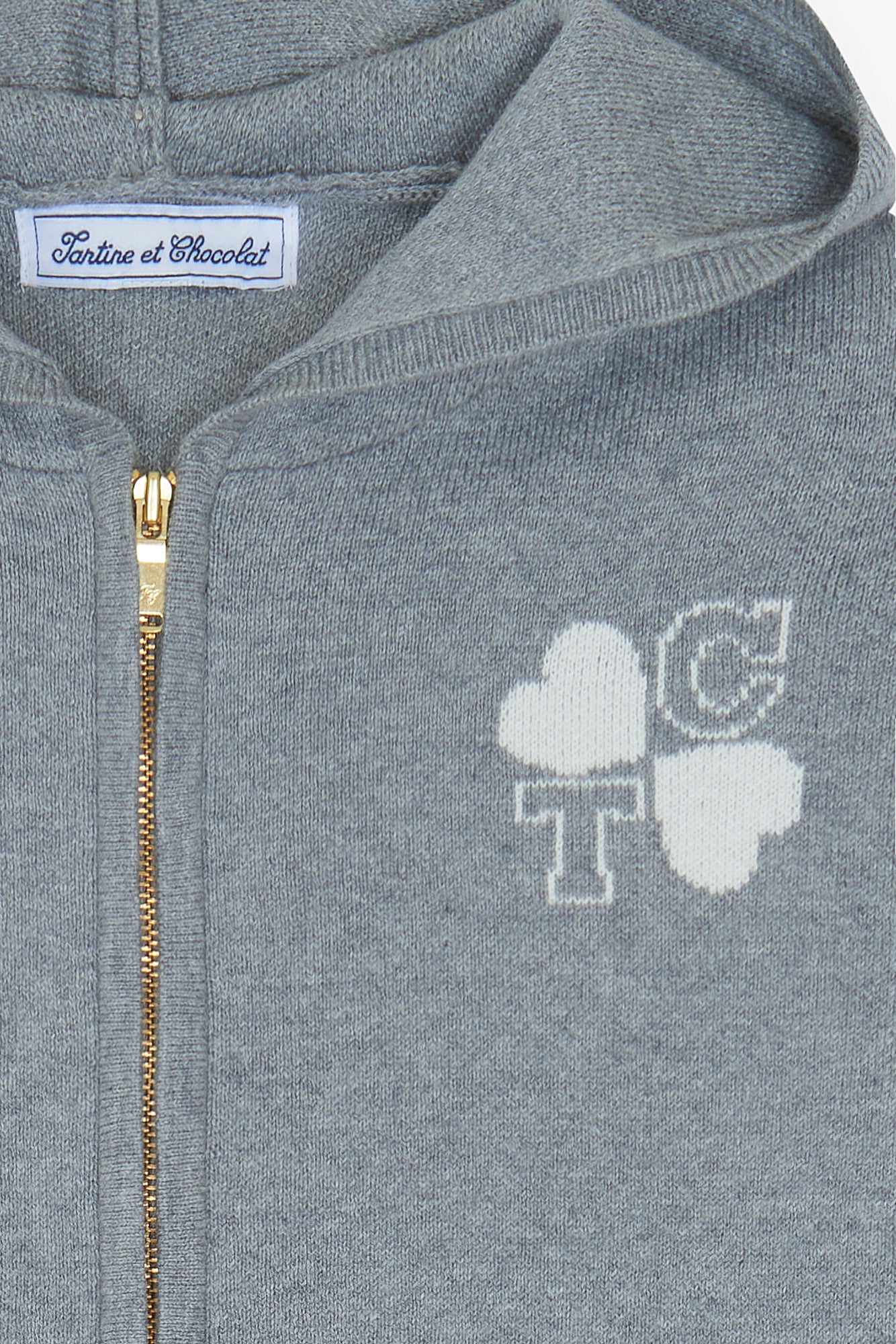 Ensemble de jogging - Gris moyen coton laine capuche