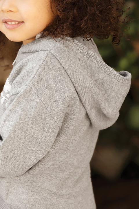 Outfit Jogging suit  - Grey heather Wool Cashmere Embrodery - Image principale