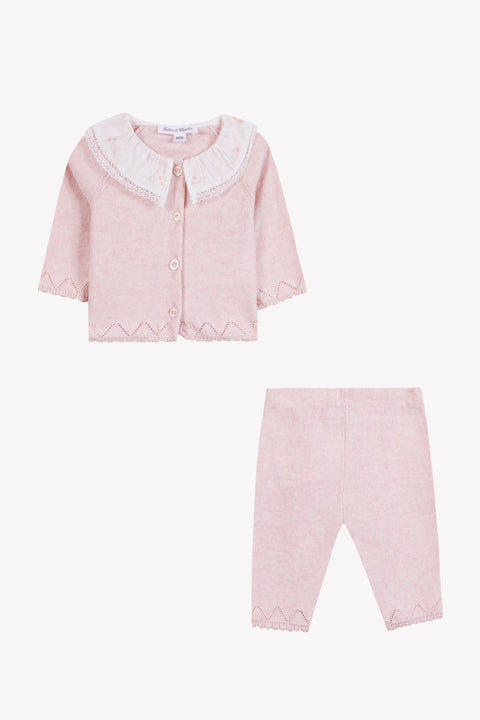 Ensemble long - Rosée coton col volanté - Image principale