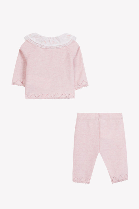 Ensemble long - Rosée coton col volanté - Image principale