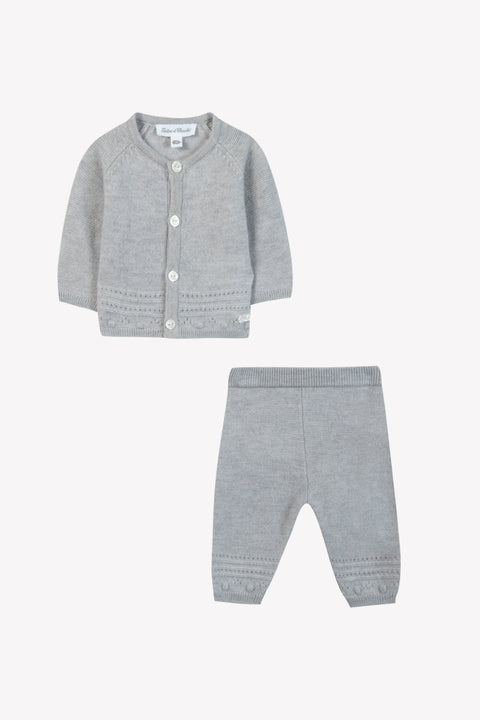 Ensemble long - Gris chiné laine - Image principale
