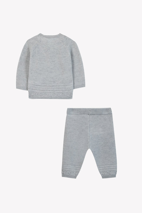 Ensemble long - Gris chiné laine - Image principale