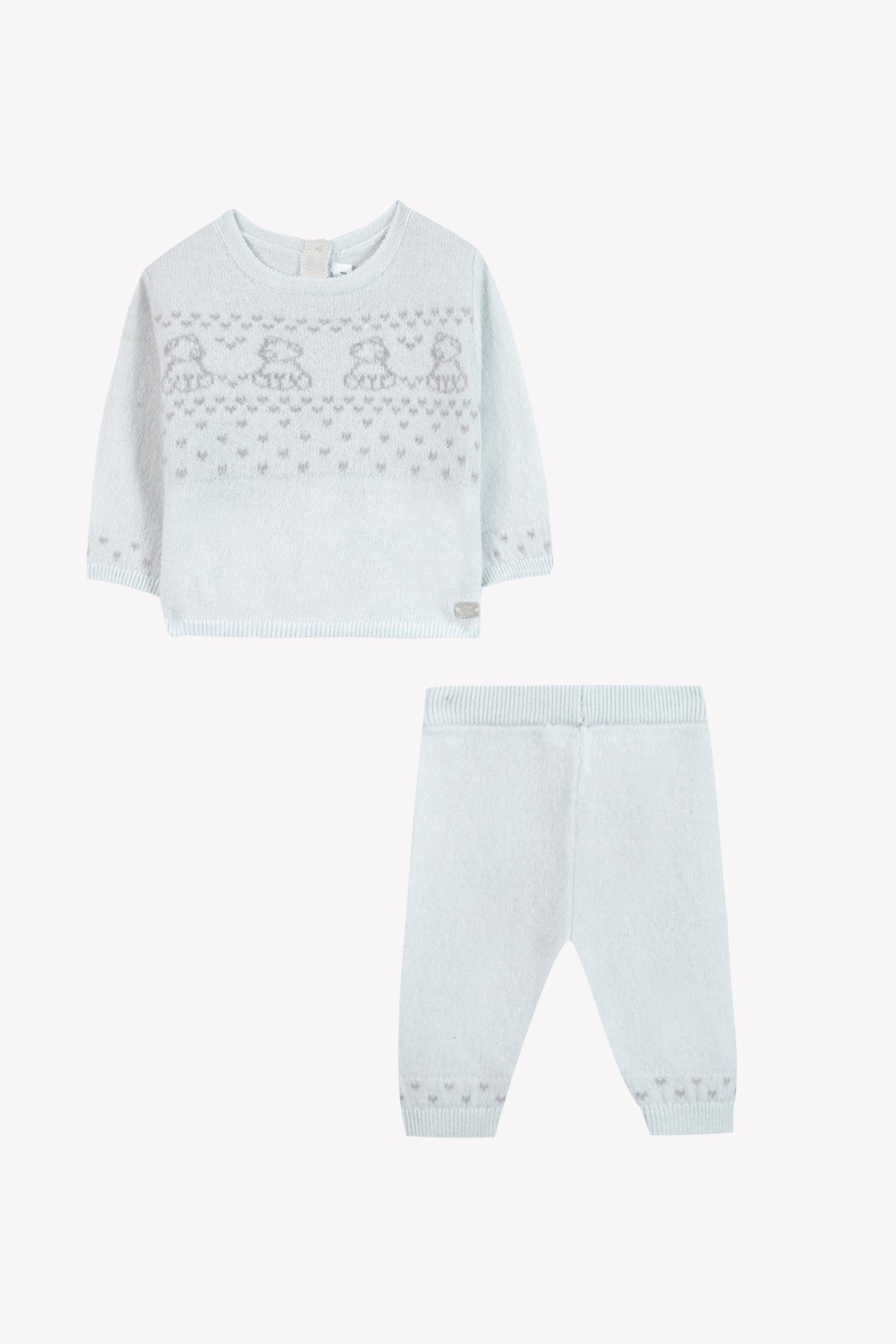 Outfit Long - Sky blue Wool teddy bear