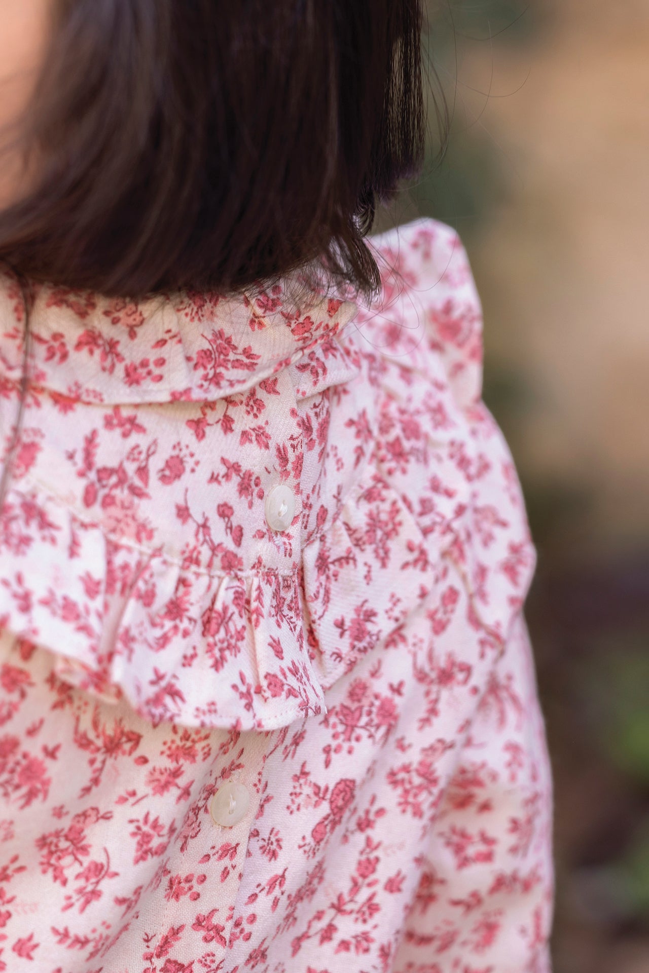 Outfit Long - Cotton cherry Print flowery