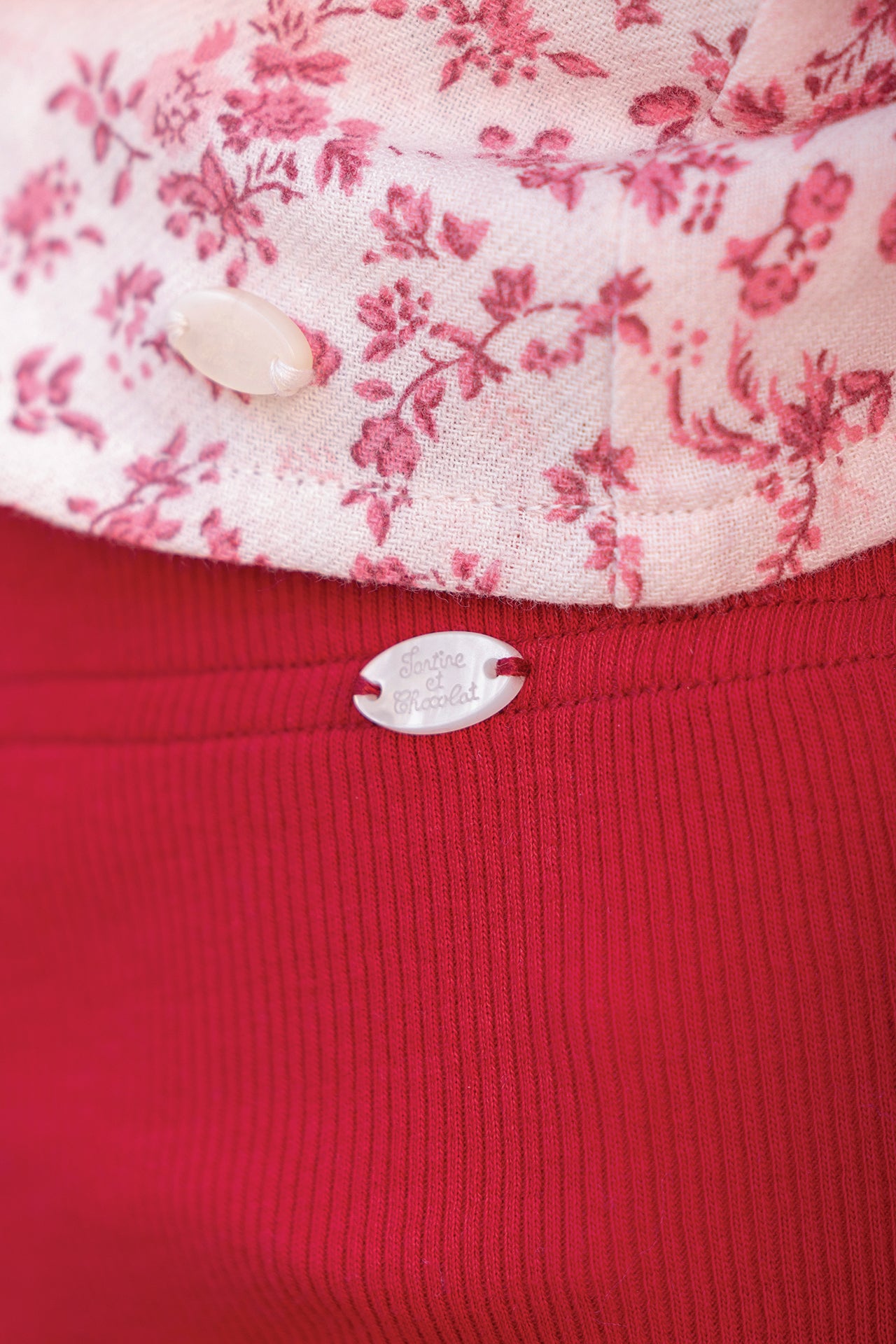 Outfit Long - Cotton cherry Print flowery