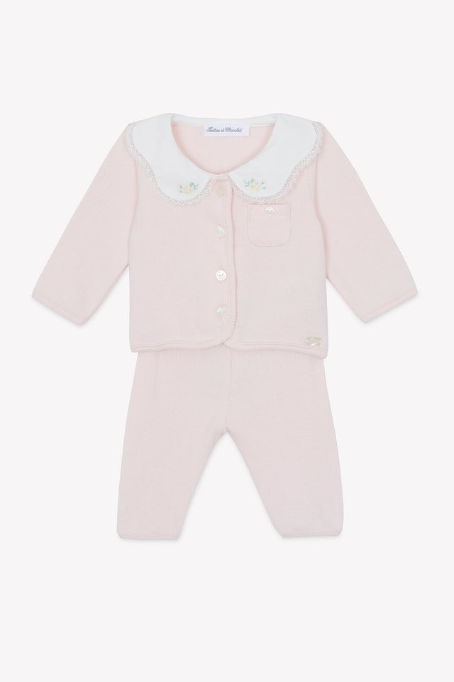 Ensemble long - Rosée coton col Claudine - Image principale