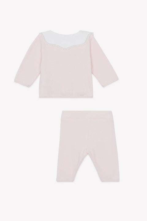 Ensemble long - Rosée coton col Claudine - Image principale