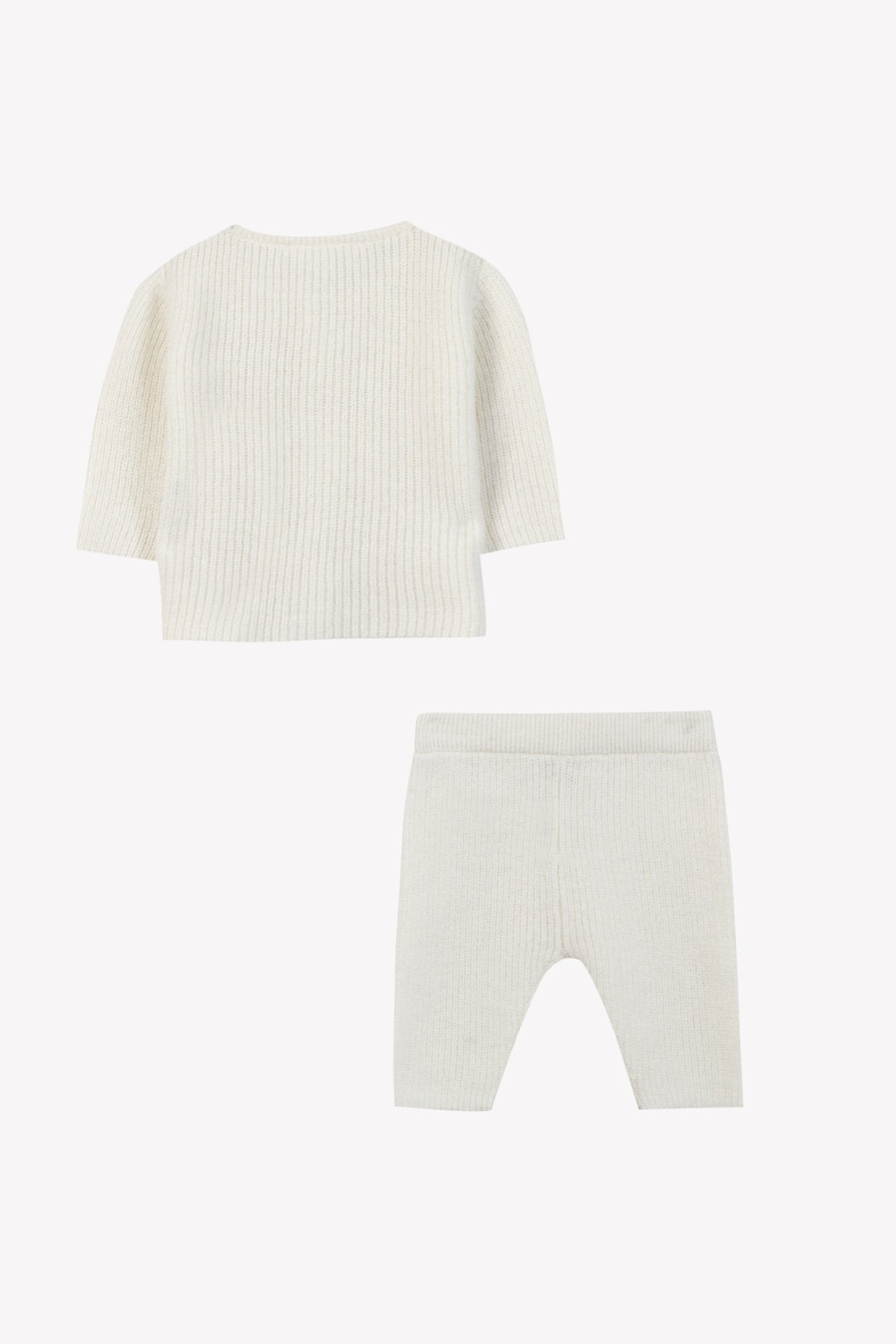 Ensemble long - Laine Ecru tricot