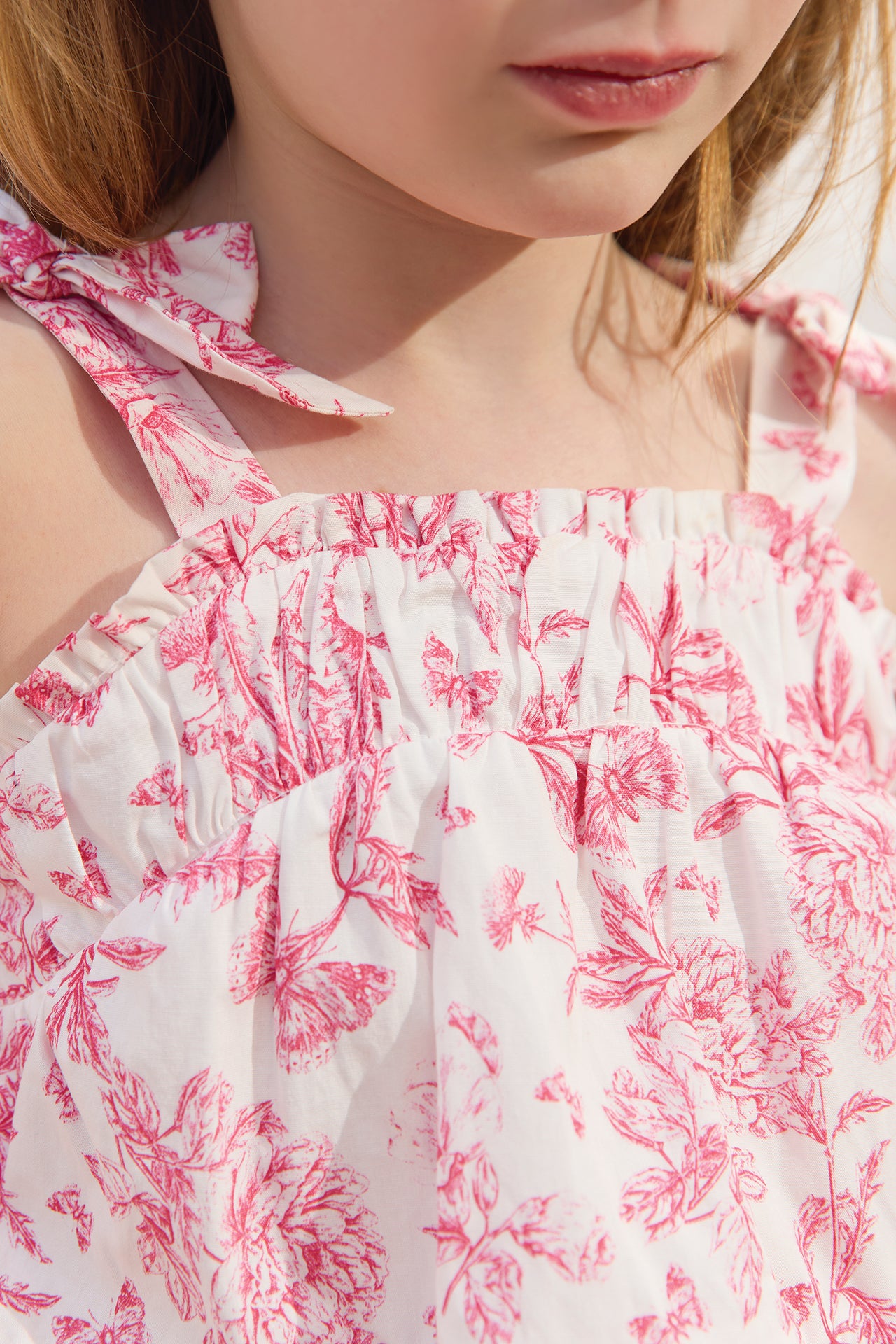 Ensemble court - Rose coton volanté