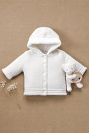 Manteau - Ecru coton tressé