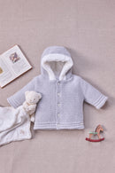 Manteau - Gris chiné tressé