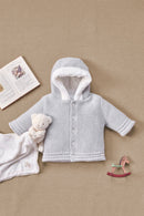 Manteau - Gris chiné tressé