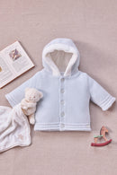 Manteau - Bleu ciel tressé
