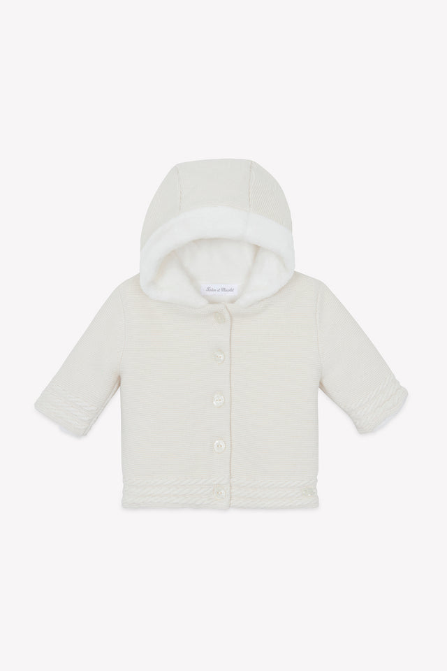 Manteau - Ecru coton tressé - Image principale