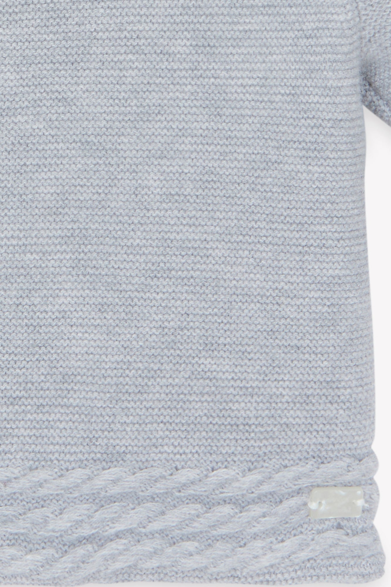 Manteau - Gris chiné tressé