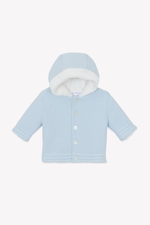 Cappotto - Celeste intrecciato - Image principale