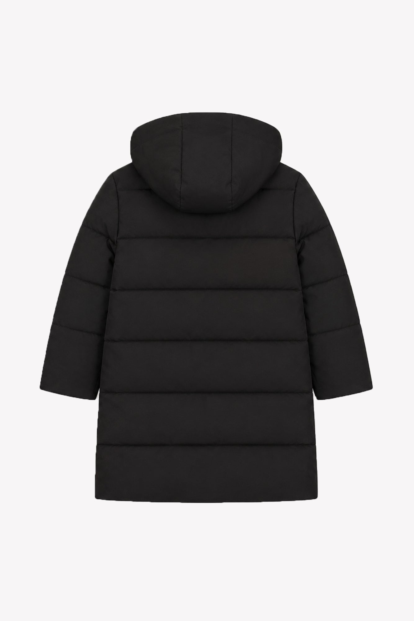 Manteau - Noir capuche nœuds