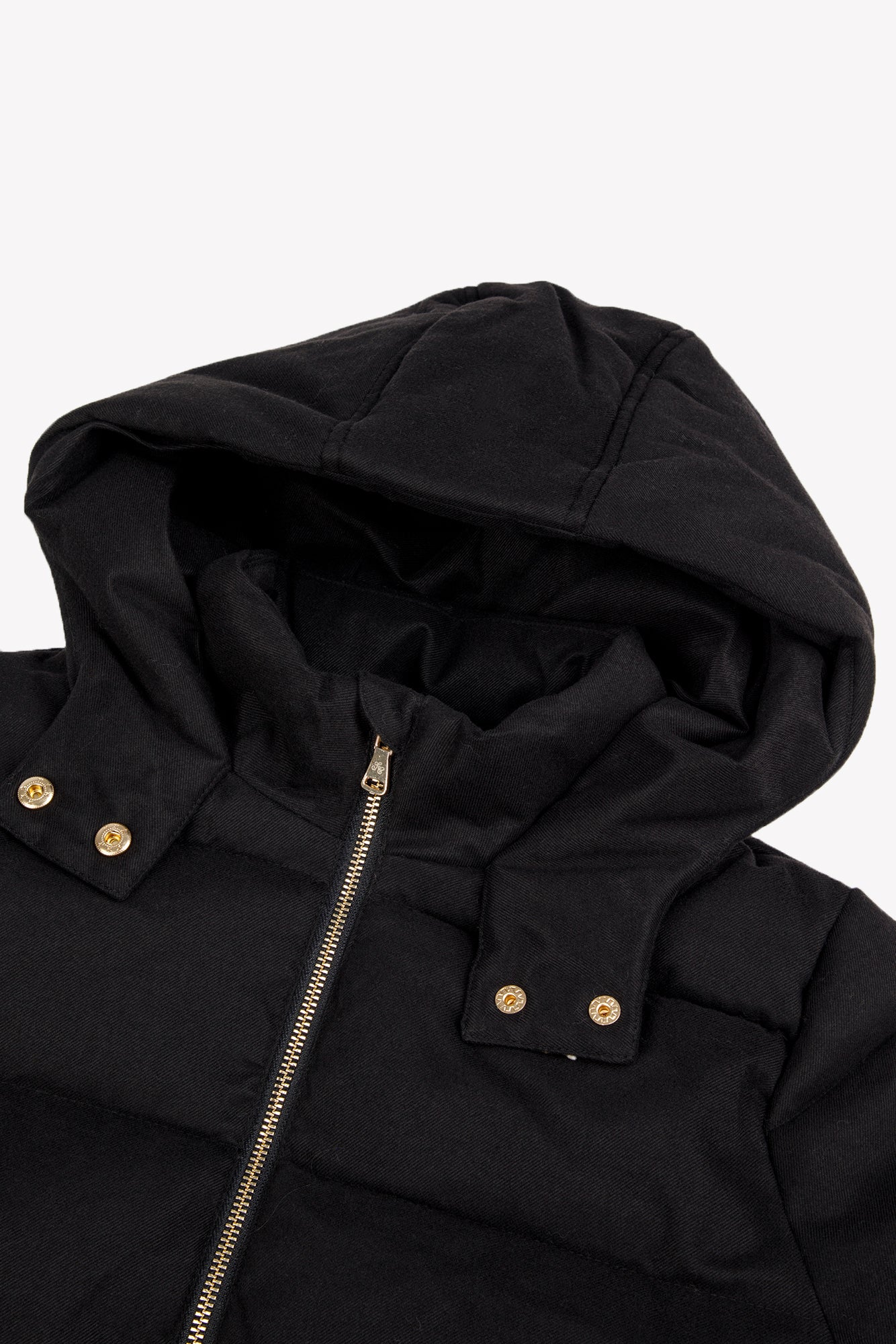 Manteau - Noir capuche nœuds