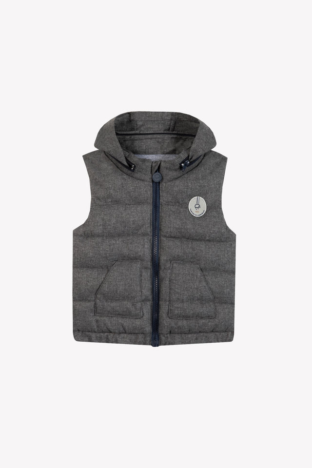Coat - Blue sleeveless quilted - Image principale